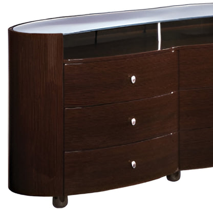 Commode en wengé 63" X 22" X 32"