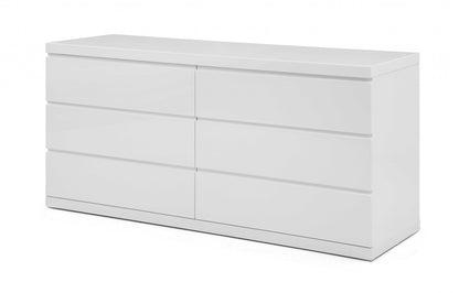 Commode double blanche 63 x 20 x 30