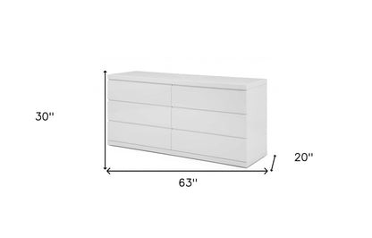 Commode double blanche 63 x 20 x 30