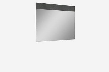 Miroir avec cadre gris de 48 po