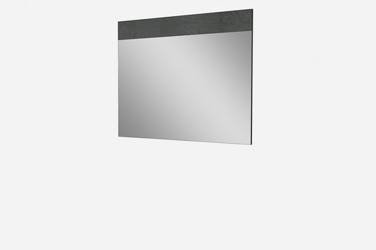 Miroir avec cadre gris de 48 po