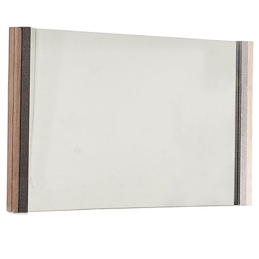 Miroir d'appoint encadré naturel de 35 po