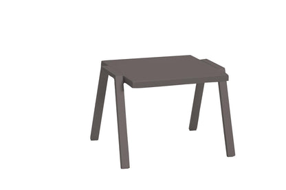 Table d'appoint en aluminium taupe de 16 po