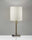 22" Antiqued Brass Metal Cylinder Table Lamp With Off White Drum Shade