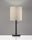 22" Antiqued Brass Metal Cylinder Table Lamp With Off White Drum Shade