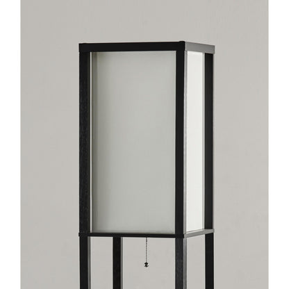 72" H Sleek Column Style Floor Lamp With Storage