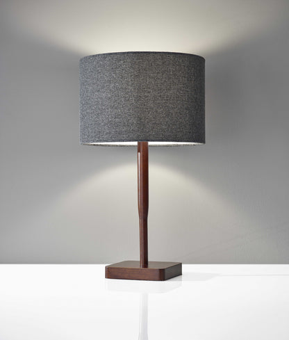 Cozy Cabin Natural Wood Table Lamp