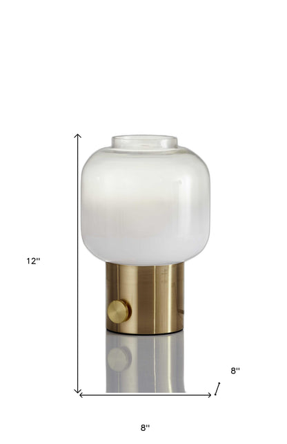 Mod Pod Brass Glass Table Lamp