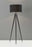 60" Tripod Floor Lamp With White Drum Shade