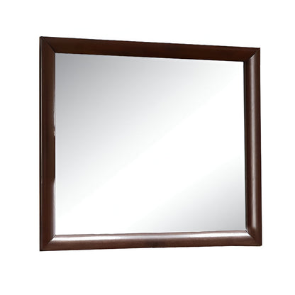 Miroir de commode avec cadre expresso de 35 po