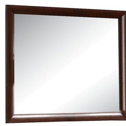 Miroir de commode avec cadre expresso de 35 po