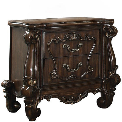 31" Brown Two Drawers Nightstand