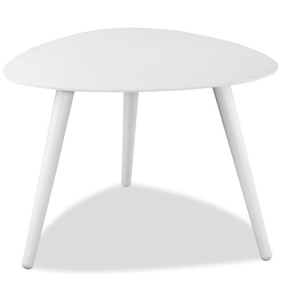 14" White Aluminum End Table