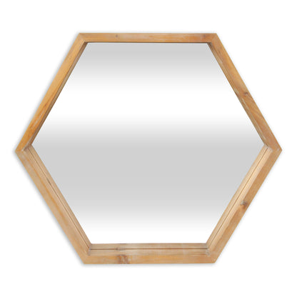 Miroir décoratif sans cadre marron de 21 po