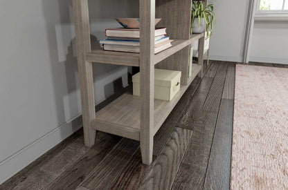 30" Bookcase With 2 Shelves In Washed Grey