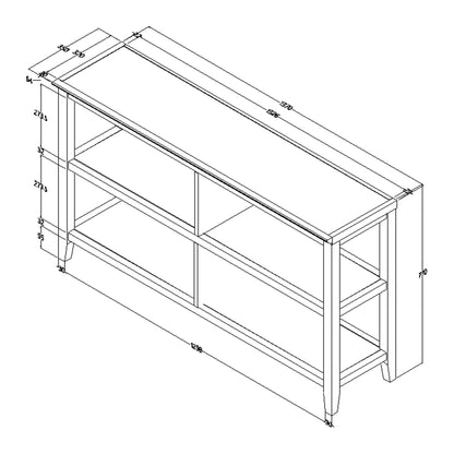 30" Bookcase With 2 Shelves In Washed Grey