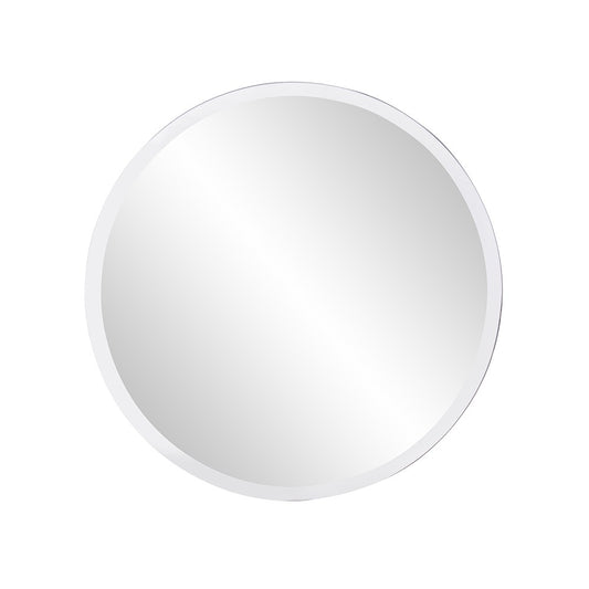 Miroir décoratif rond biseauté transparent de 12 po