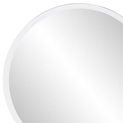 Miroir décoratif rond biseauté transparent de 12 po