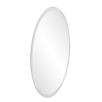 Miroir d'appoint rond gris sans cadre de 28 po