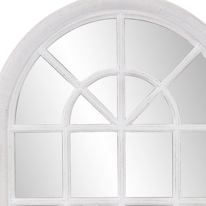 Miroir d'appoint encadré en arc blanc de 41 po