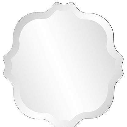 Miroir décoratif abstrait gris sans cadre de 16 po