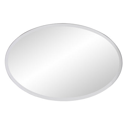 Miroir sans cadre de forme ovale