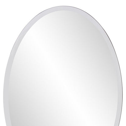 Miroir sans cadre de forme ovale