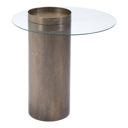 Table d'appoint contemporaine en or antique