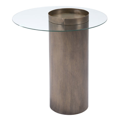 Table d'appoint contemporaine en or antique