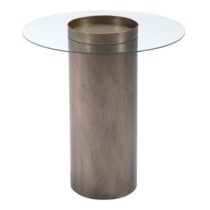 Table d'appoint contemporaine en or antique