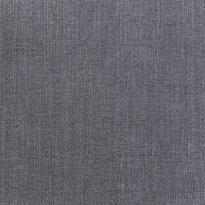 Ensemble de deux chaises de salle à manger en tissu rembourré gris et noir