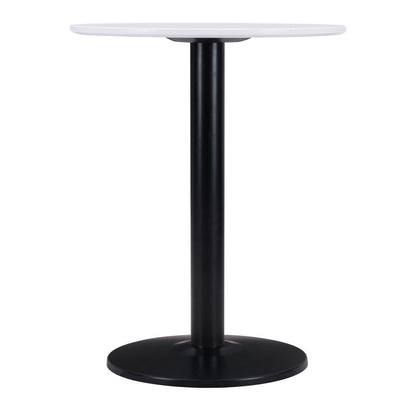 Table d'appoint ronde noire et blanche de 24 po