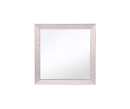 Miroir d'appoint carré en verre gris de 24 po