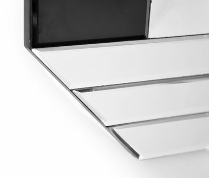 Miroir rectangulaire en verre noir