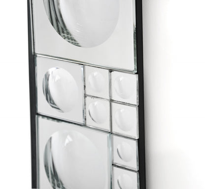 Miroir décoratif encadré en verre transparent de 38 po