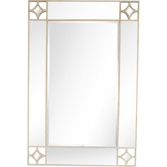 Miroir d'appoint encadré champagne de 46 po