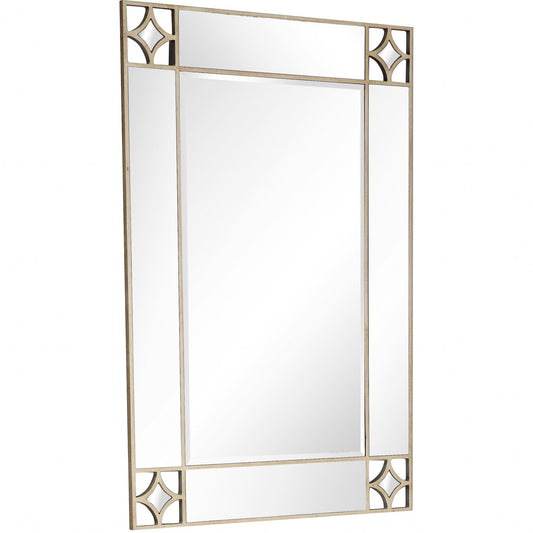 Miroir d'appoint encadré champagne de 46 po