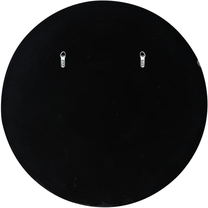 Miroir d'appoint rond encadré noir de 32 po