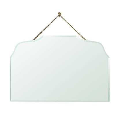 Miroir décoratif irrégulier sans cadre doré de 6 po