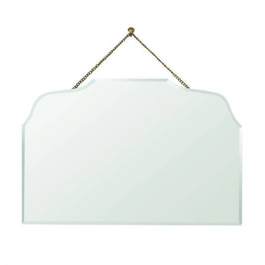 Miroir décoratif irrégulier sans cadre doré de 6 po