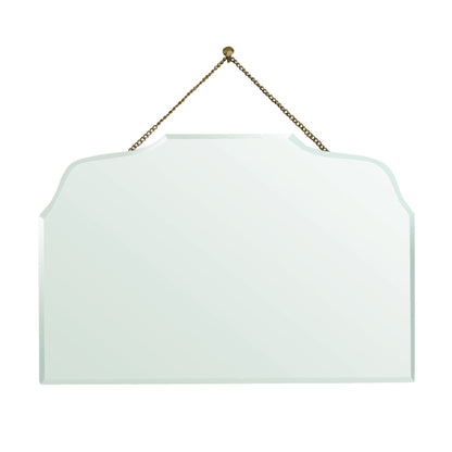 Miroir décoratif irrégulier sans cadre doré de 6 po