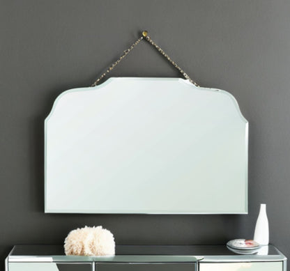 Miroir décoratif irrégulier sans cadre doré de 6 po