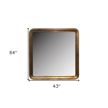 Miroir d'appoint avec cadre doré de 64 po