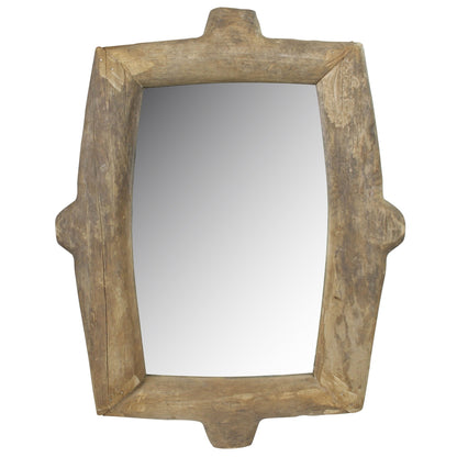 Miroir mural en bois naturel