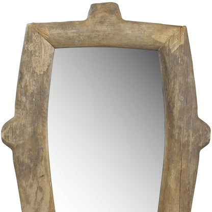 Miroir mural en bois naturel