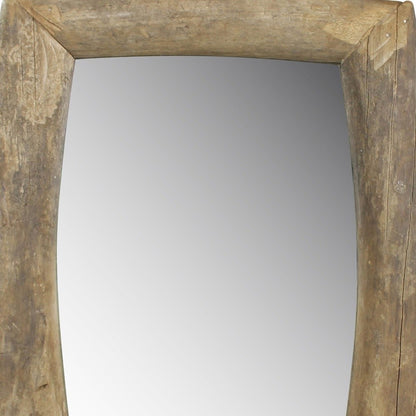 Miroir mural en bois naturel