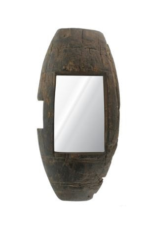 Miroir mural en bois recyclé