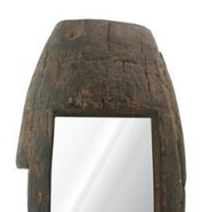 Miroir mural en bois recyclé