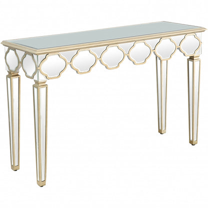 Scalloped Edge Console Table