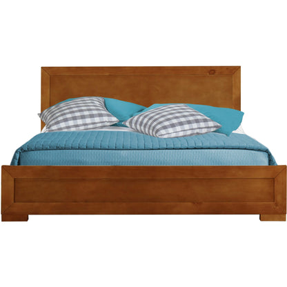 Black Solid and Manufactured Wood Full Bed Frame